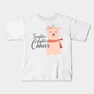 'Laughter Fights' Cancer Awareness Shirt Kids T-Shirt